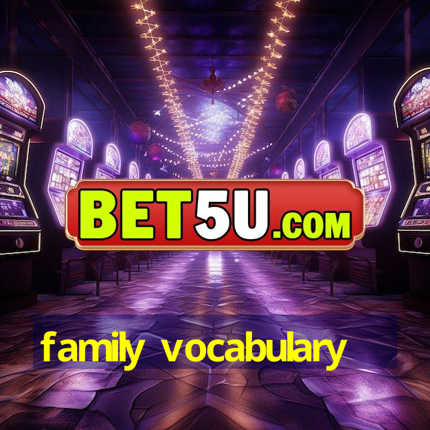 family vocabulary